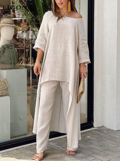 Loose Irregular Long Sleeve Suit suit