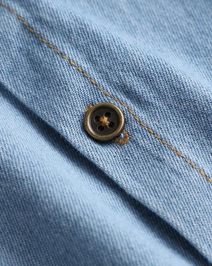 Classic Edgy Denim False Collar