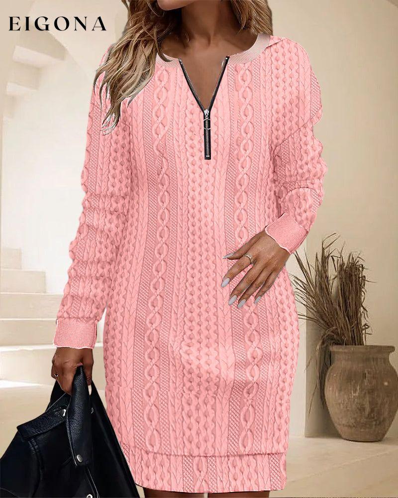 Zipper casual long sleeve dress 2023 f/w 23BF casual dresses Clothes Dresses