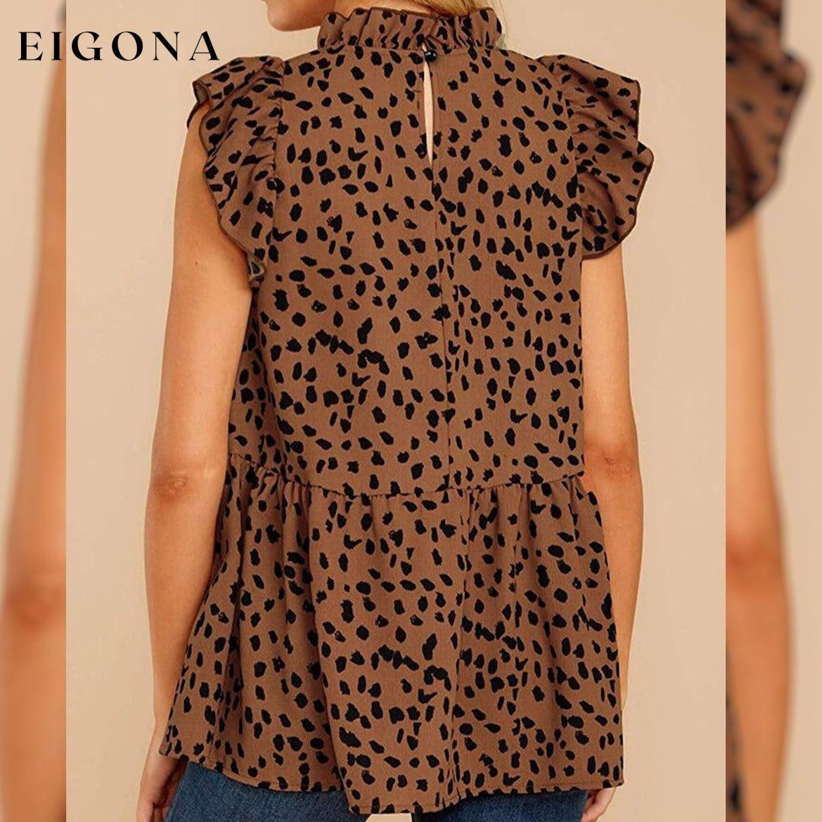 Women's Casual Floral Print Babydoll Blouse Tunic Tops __stock:200 __stock:500 clothes Low stock refund_fee:800 tops