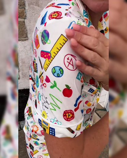 Bedrucktes, lässiges, bequemes zweiteiliges Set