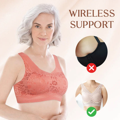 BreezyBloom - Reggiseno sottile traspirante con schiena sexy e bella