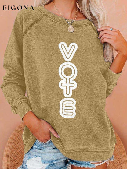 Female Vote Print Sweatshirt roe