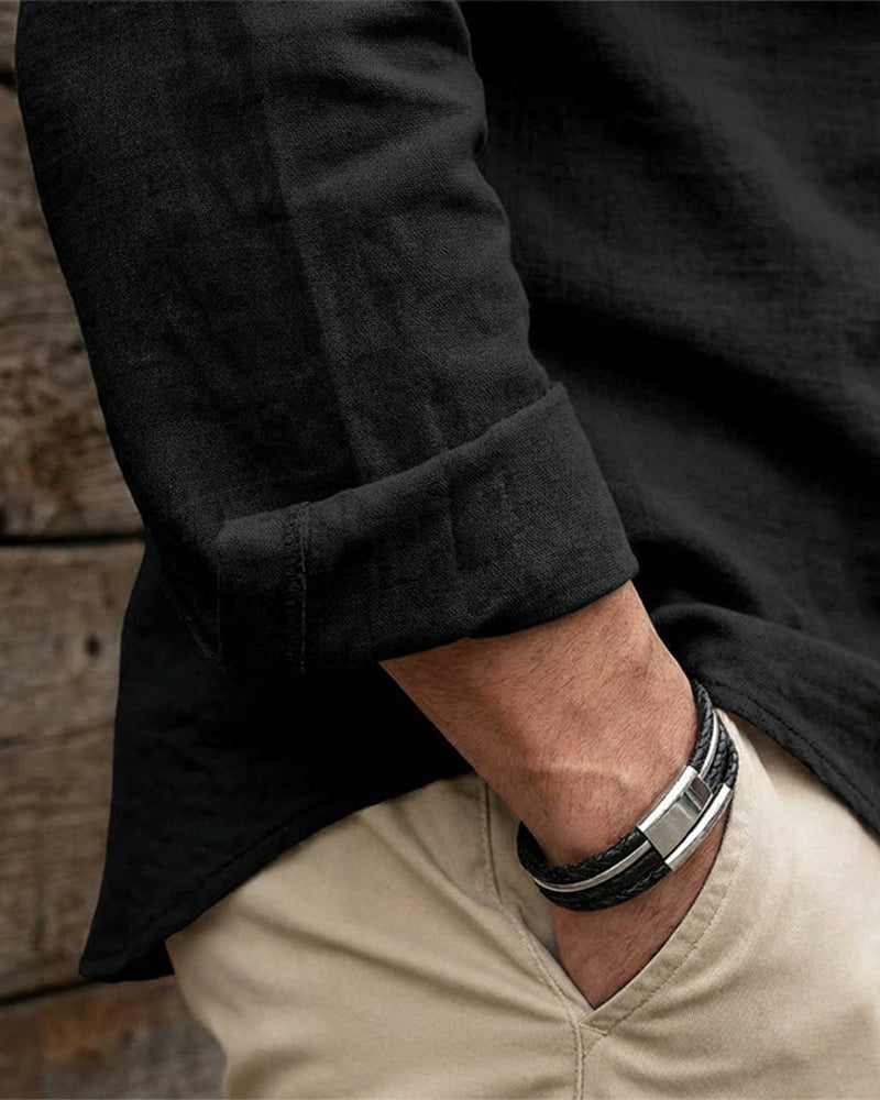 Men's Casual Shirt in Solid Color – Classic, Comfortable & Versatile to Combine 👔