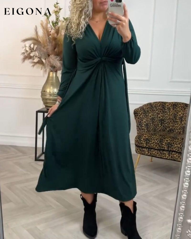 Sexy solid color Long Sleeve Dress 2023 f/w 23BF casual dresses Clothes Dresses
