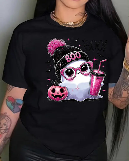 Spooky Chic Halloween Tee for Women halloween summer t-shirts