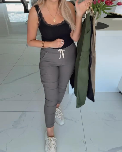 Pantaloni casual elastici slim