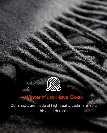 Fashionable Thick Fur Collar Scarf Cloak