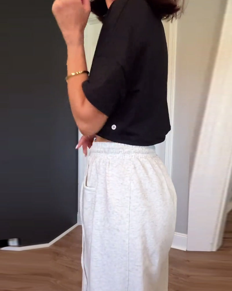 Lässige Scimitar-Hose mit Kordelzug