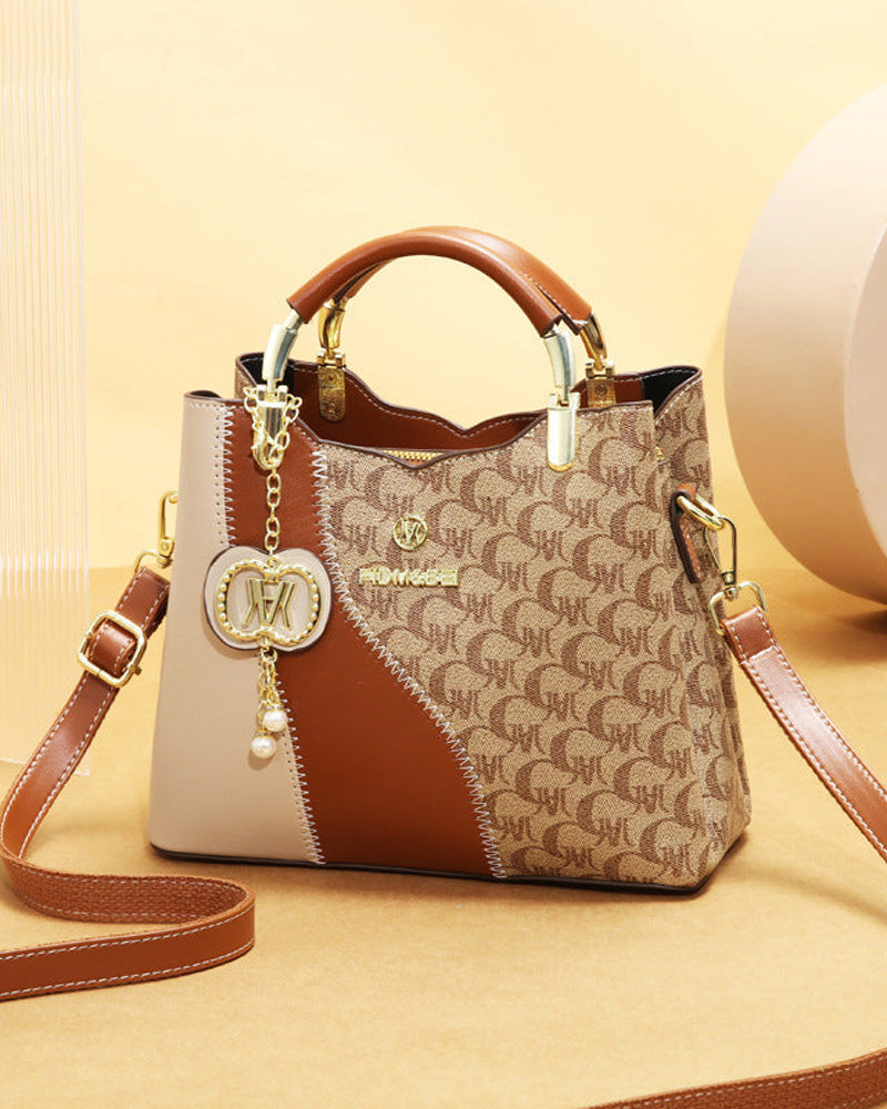 Retro Stylish Printed Handbag