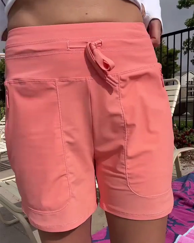 Lässige Shorts mit Kordelzug