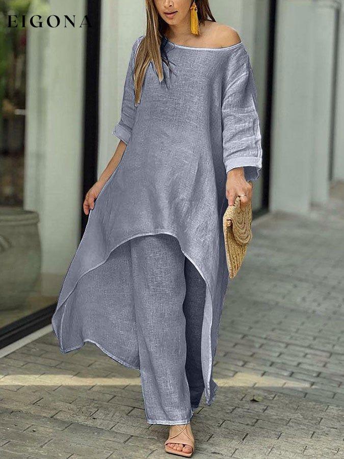 Loose Irregular Long Sleeve Suit suit