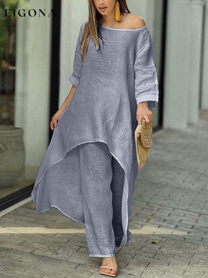 Loose Irregular Long Sleeve Suit suit