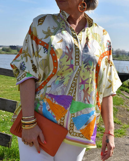 Camicetta casual in stile bohémien