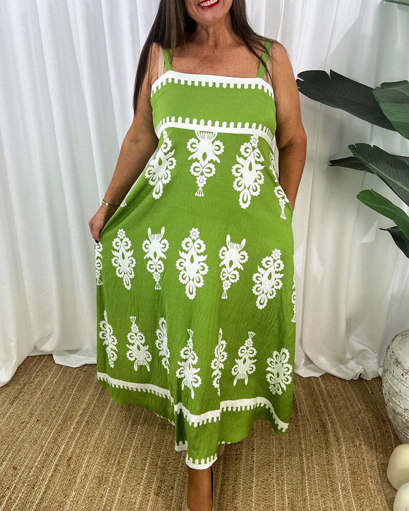 Backless Suspender Dress