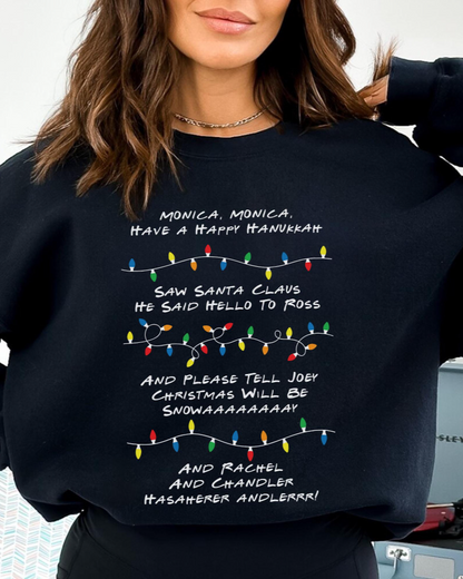 Women's Friends Inspired Holiday Crewneck Sweatshirt 2024 f/w christmas hoodies & sweatshirts women's christmas