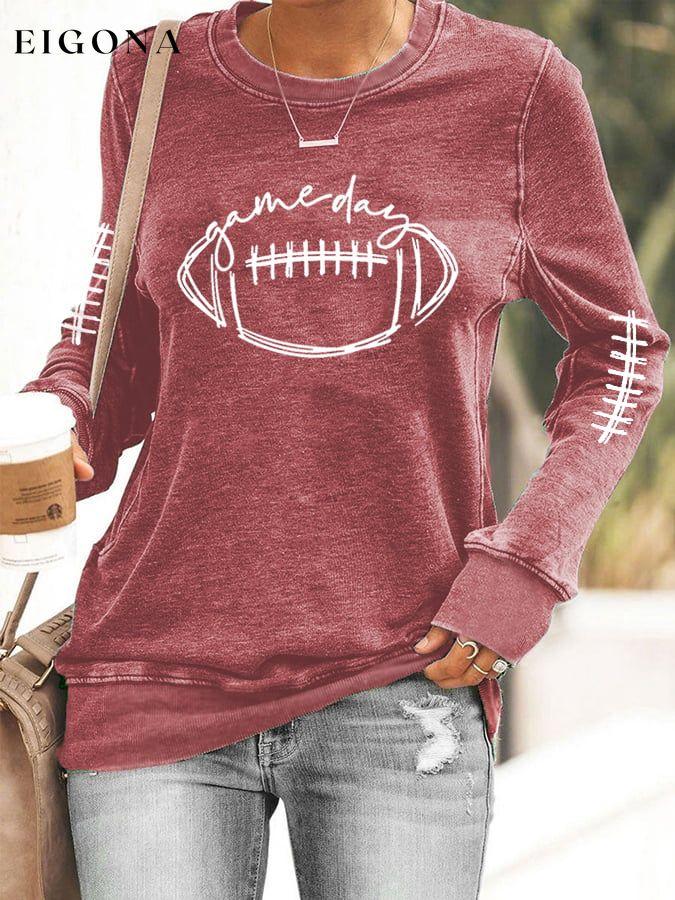 Women's Gameday Football Lover Sweatshirt ball print