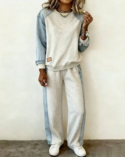 Fashionable And Elegant Contrasting Color Suit