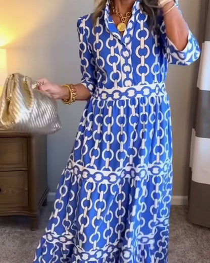 Lässiges Urlaubs-Bohemian-Kleid