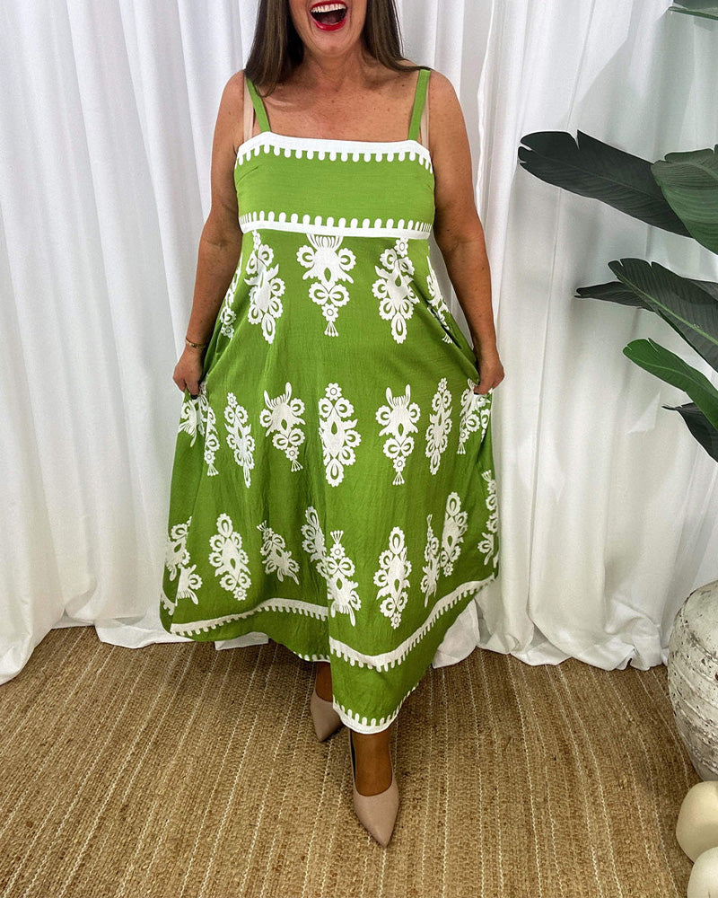 Backless Suspender Dress