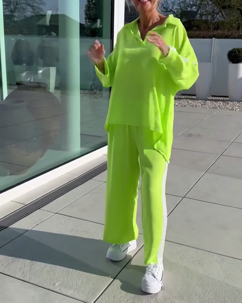 Modisches, lässiges Zweiteiler-Set