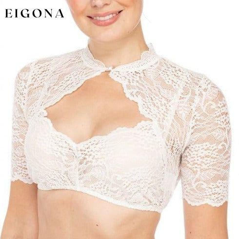 Solid color lace design sense for ladies