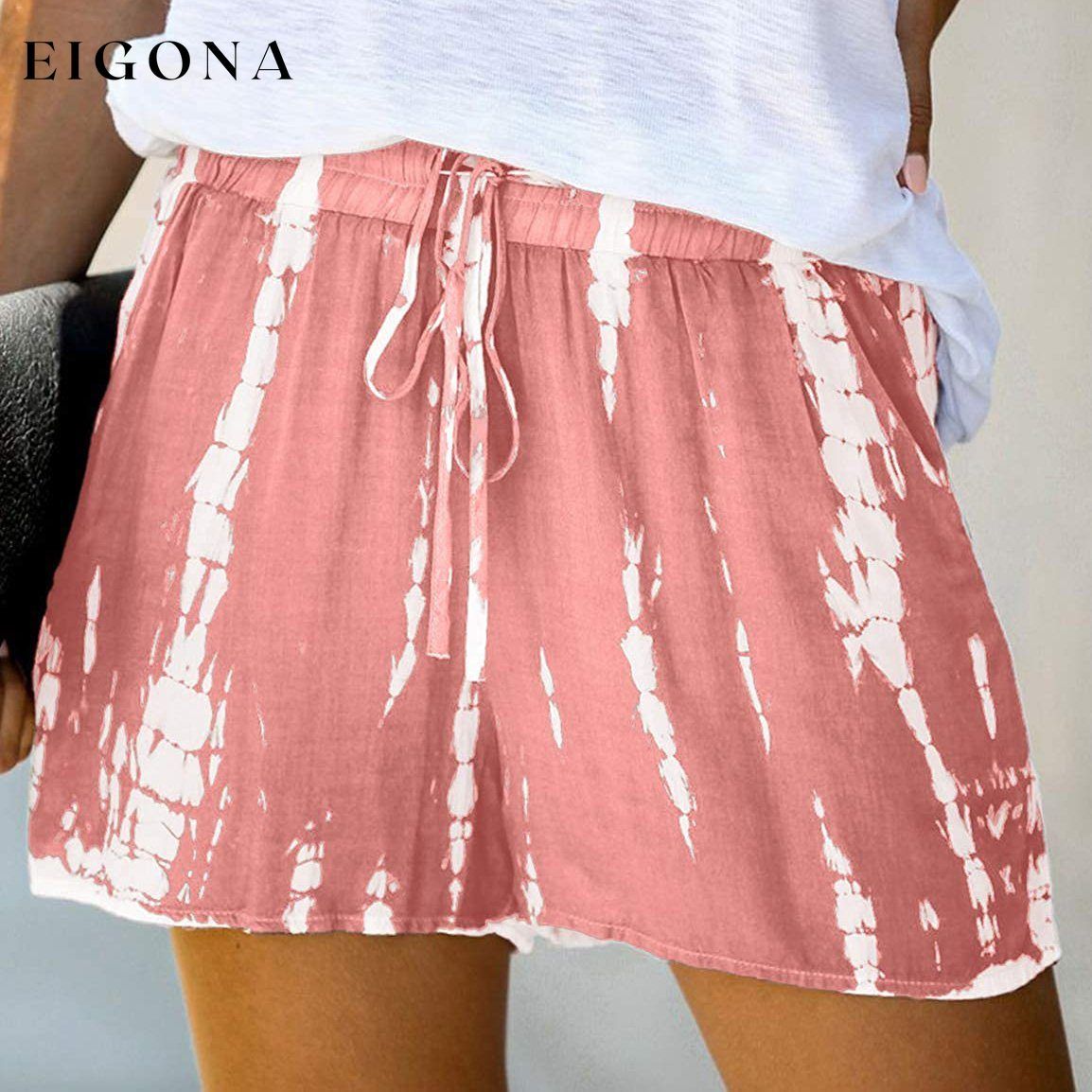 Women's Loose Fit Comfortable Elastic Waist Band and Strap Casual Shorts __stock:500 bottoms refund_fee:800