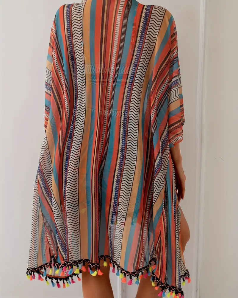 Costume da bagno con reggiseno a righe