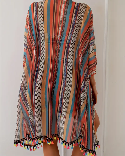 Costume da bagno con reggiseno a righe