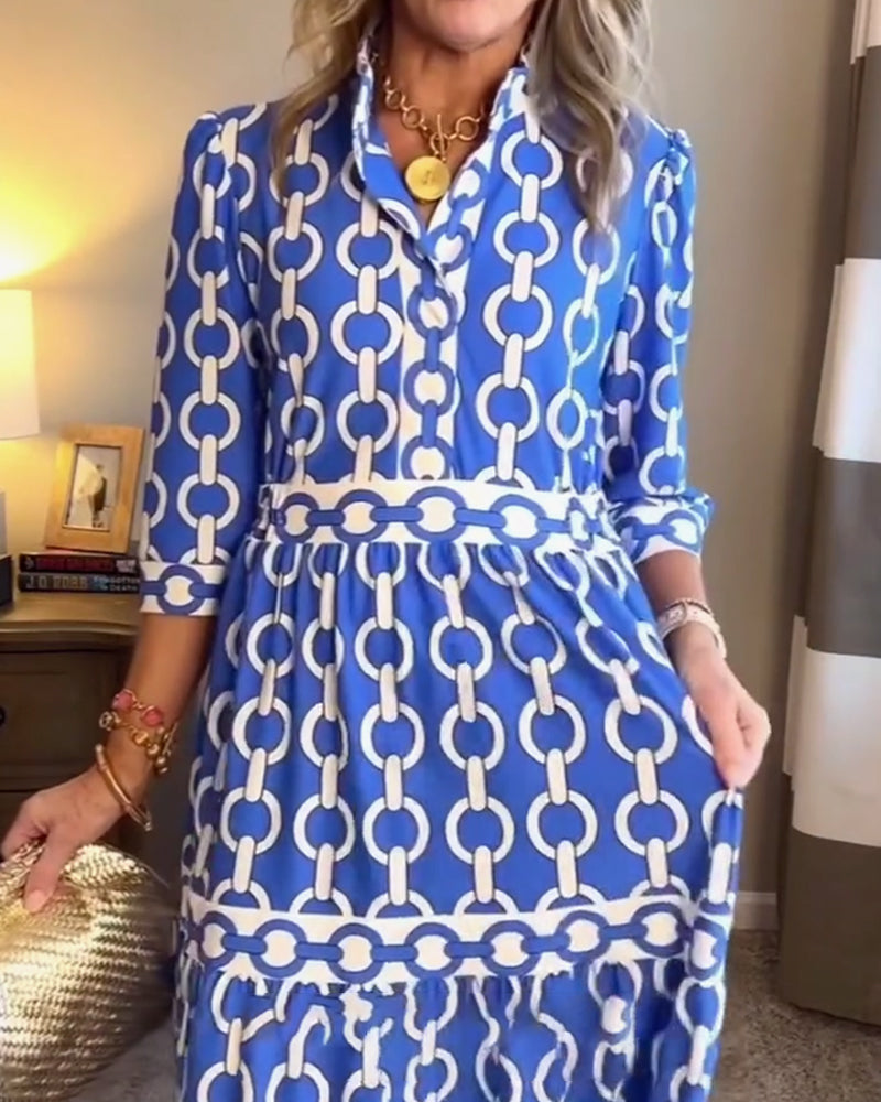 Lässiges Urlaubs-Bohemian-Kleid