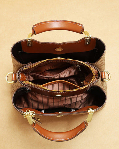 Retro Stylish Printed Handbag