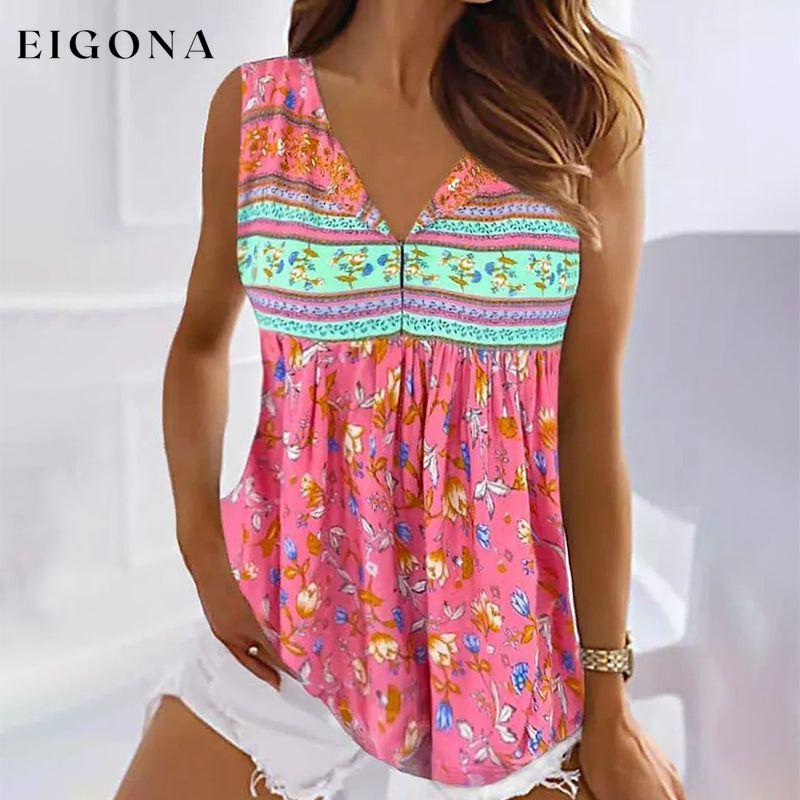 Casual Floral Tank Top best Best Sellings clothes Plus Size Sale tops Topseller