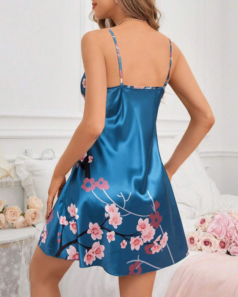 Sleeveless Sexy Printed Dress 2024 f/w lingerie