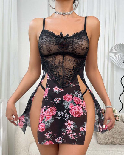 Sexy Printed Camisole Sleepdress