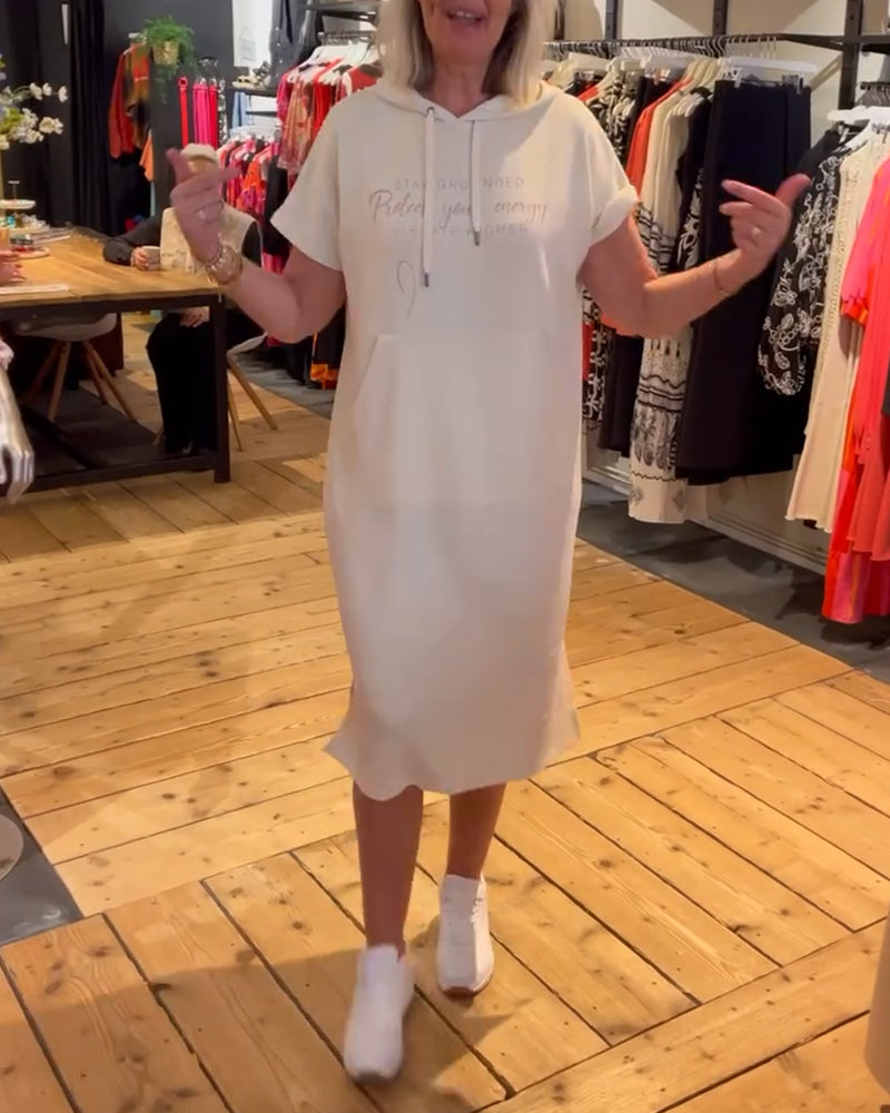 Sports Lettering Print Dress