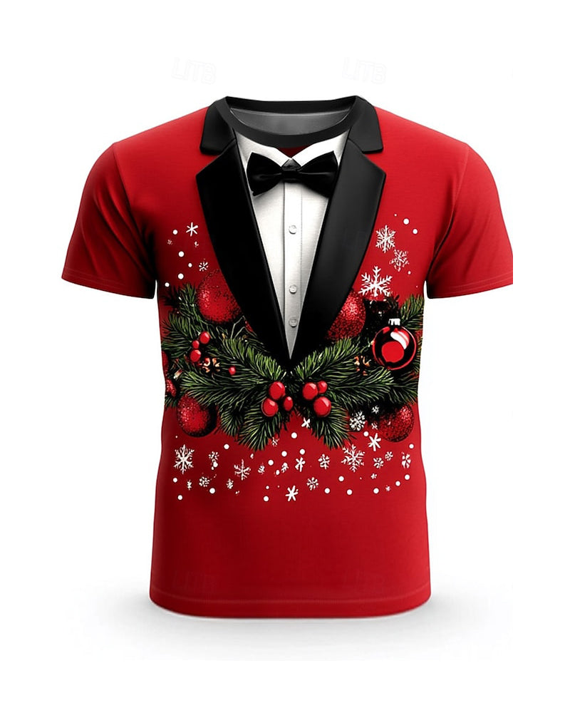 Men's Christmas Christmas Costume 3D T-shirts 2024 f/w christmas spring summer t-shirts