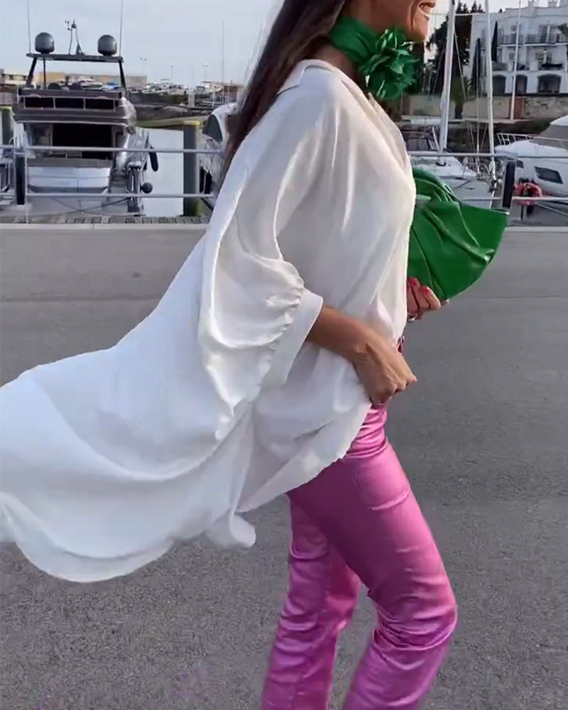 Camicia casual in stile pigro