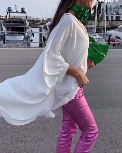 Camicia casual in stile pigro