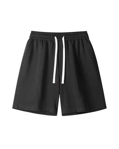 Casual Straight Leg Drawstring Bermuda Shorts