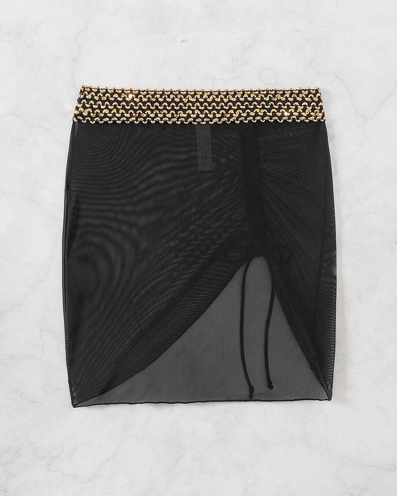 Sexy Swimsuit Cover Skirt Triangle Bottom