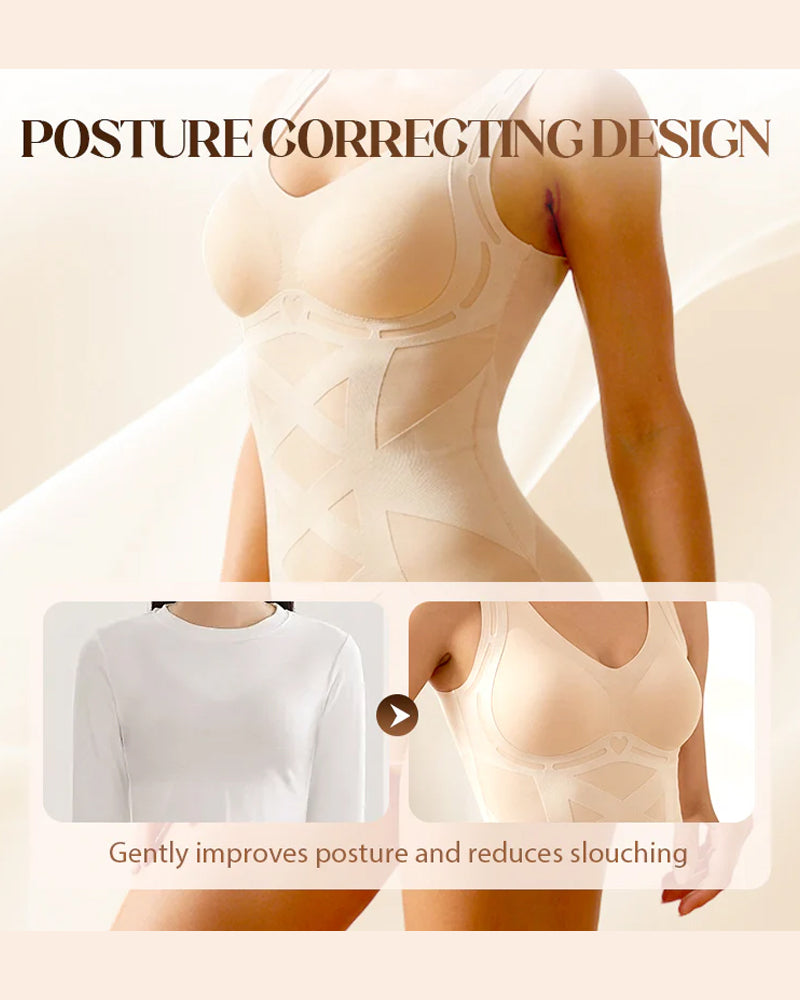 Seamless Body Shaping Camisole with Built-in Bra