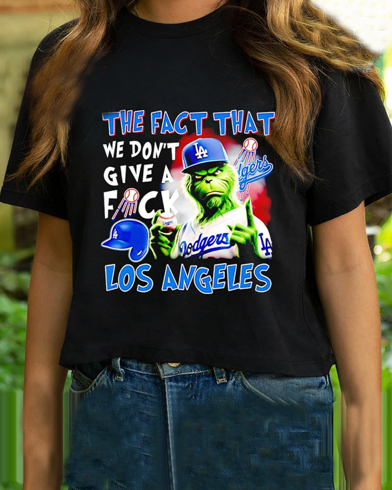 Grinch they hate us because they ain’t us Los Angeles Dodgers T-shirt 2024 f/w Grinch MLB spring summer t-shirts