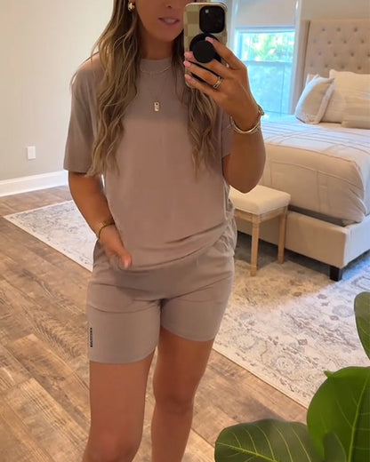 Zweiteiliges Sport-Shorts-Set mit schnelltrocknenden Shorts