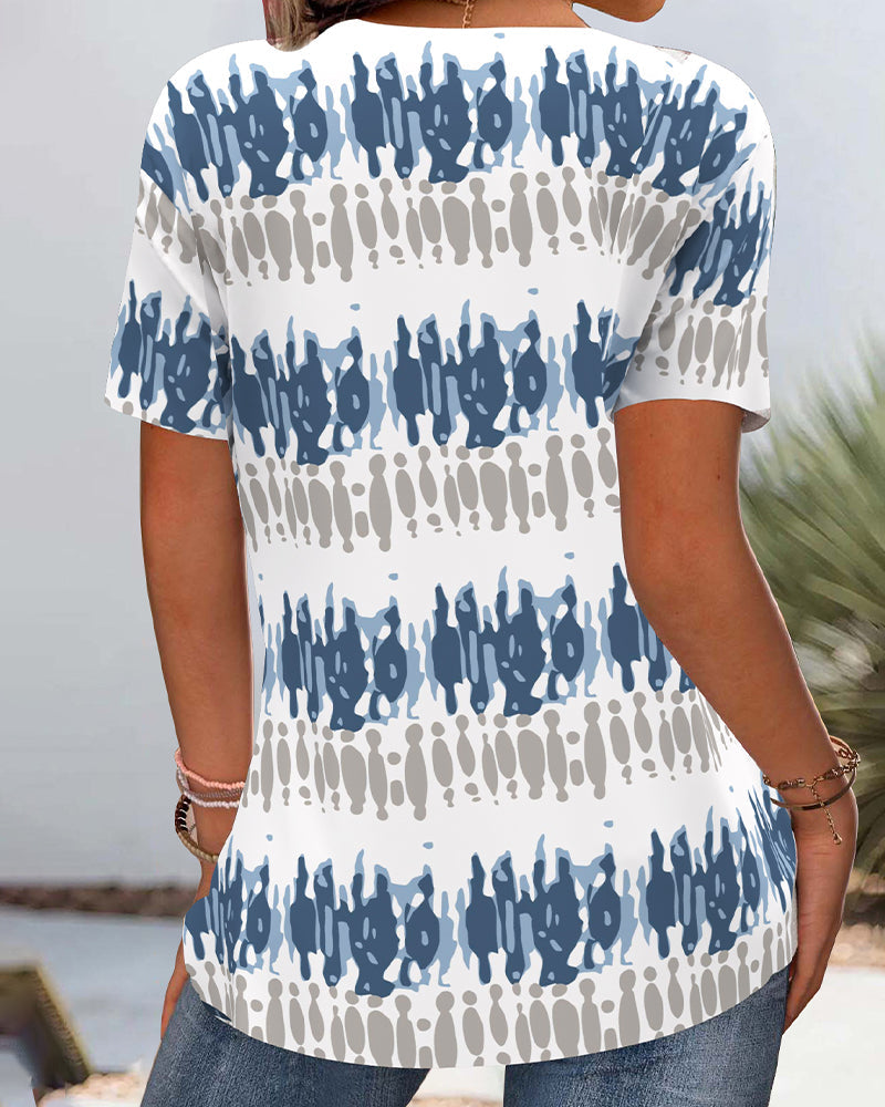 Maglietta tie-dye stampata