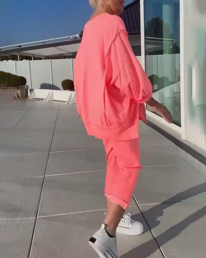 Camicetta casual semplice in tinta unita