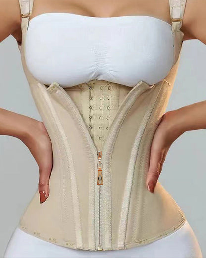 Zippered breasted shapewear lingerie