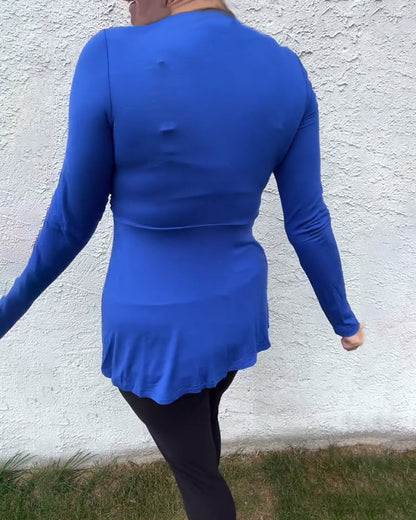 Sexy Twist-Top mit tiefem V-Ausschnitt