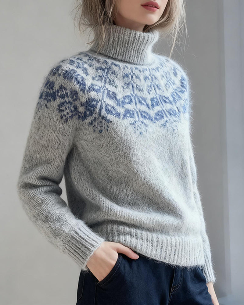 Fashionable Turtleneck Casual Jumper