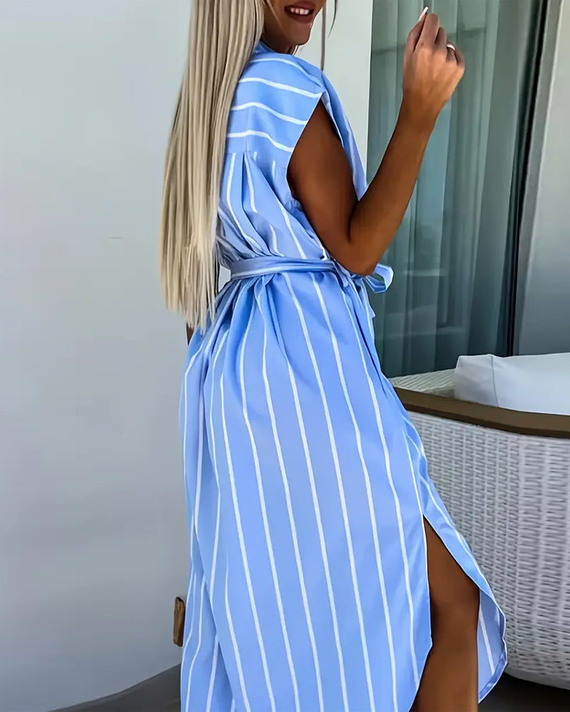 Gestreiftes Fashion Street Dress