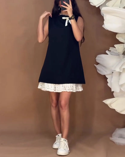 Bow-Knot Fashion Sleeveless Dress